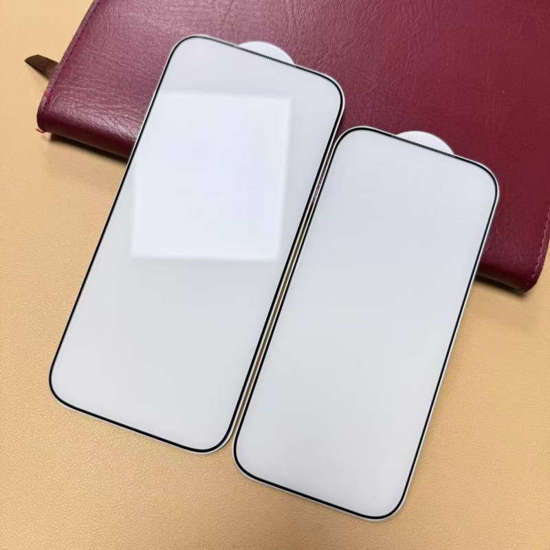 OALeh prednja staklena zaštita zaslona za iPhone 17 Pro/Max, ASAHI staklo, 3D zakrivljeno potpuno pokrivanje, HD jasnoća, anti-refleks, prašini otporna, anti otisci prstiju