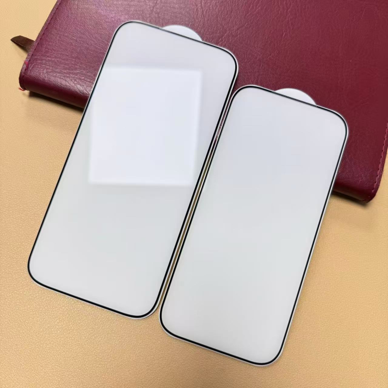 OALeh prednja staklena zaštita zaslona za iPhone 17 Pro/Max, ASAHI staklo, 3D zakrivljeno potpuno pokrivanje, HD jasnoća, anti-refleks, prašini otporna, anti otisci prstiju