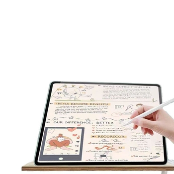 iPad izturīgs stikla aizsargs ar priekšējo papīra tipa plēvi, pret pirkstu nospiedumiem, izturīgs pret krišanu, pilna ekrāna aizsardzība
