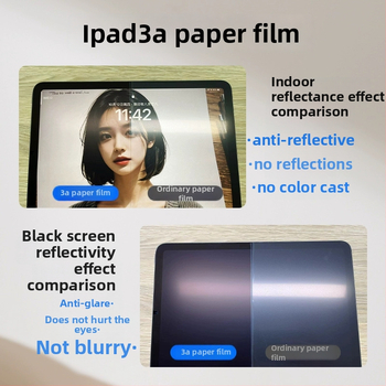 iPad Pro ekrāna aizsargs – 3A klases papīra veida plēve, papīra līdzīgs, pretatstarojums, augsta izšķirtspēja, aizsardzība pret zilajiem stariem