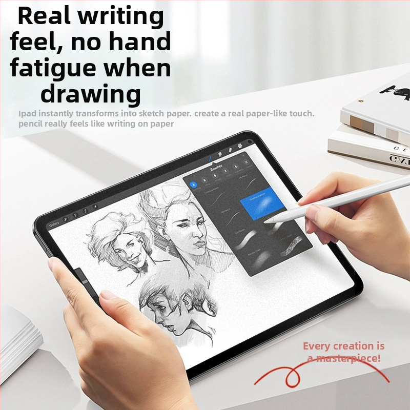 iPad Pro ekrāna aizsargs – 3A klases papīra veida plēve, papīra līdzīgs, pretatstarojums, augsta izšķirtspēja, aizsardzība pret zilajiem stariem