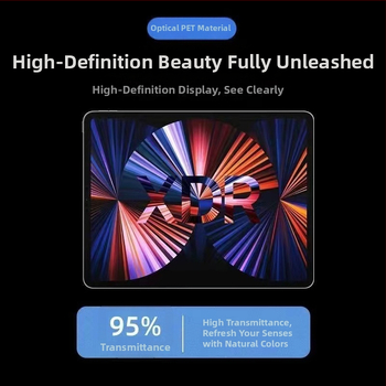 iPad priekšējā ekrāna aizsargs – PET plēve, HD skaidrība, radiācijas aizsardzība, sprādzienizturīgs