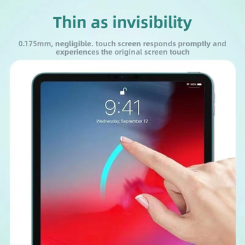 iPad priekšējā ekrāna aizsargs – PET plēve, HD skaidrība, radiācijas aizsardzība, sprādzienizturīgs