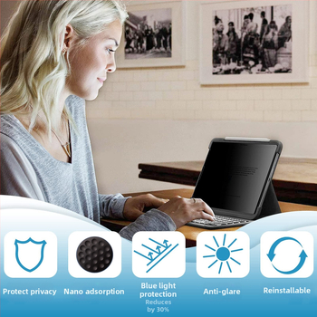 Papīra tipa ekrāna aizsargs ar nano adsorpciju Gen 4, matēts, anti-pirkstu nospiedumiem, anti-zilā gaisma, PET plēve; saderīgs ar iPad Pro 11, iPad Air 10.9 un Huawei