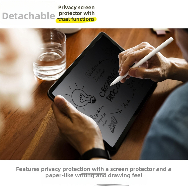 Papīra tipa ekrāna aizsargs ar nano adsorpciju Gen 4, matēts, anti-pirkstu nospiedumiem, anti-zilā gaisma, PET plēve; saderīgs ar iPad Pro 11, iPad Air 10.9 un Huawei