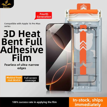 Iron Cloth Shirt tvrdené sklo – predný ochranný film na displej, 3D teplé ohýbanie, plné lepenie, HD, pre zariadenia Apple