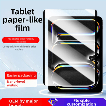 iPad aizsargstikls no kalētā stikla – priekšējā papīra tipa plēve, magnētiska piestiprināšana, HD pret pirkstu nospiedumiem
