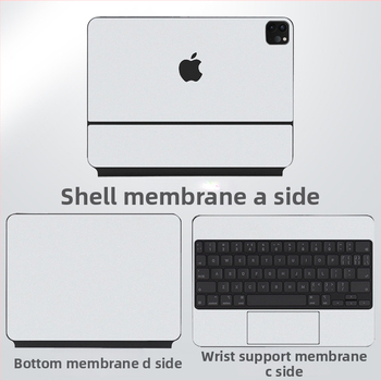 Magic Keyboard aizsargplēve iPad Pro Air5 — Kakut PVC aizmugurējā plēve, matēta, putekļu izturīga, pret pirkstu nospiedumiem