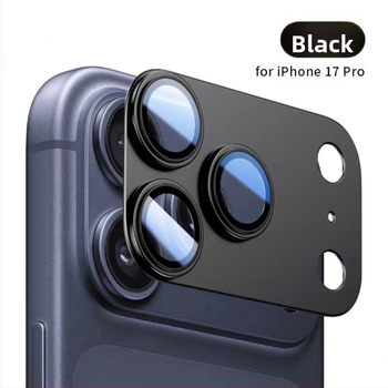 Ochranný film na objektív pre iPhone 17 Pro Max – Armor Lens Film s matným povrchom, tvrdené sklo + kov, HD film na objektív, integrovaný dizajn