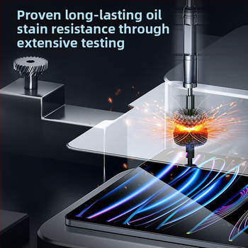 AIBILI kalto stikla priekšējā ekrāna aizsargs Apple iPad — HD, putekļu izturīgs, pret pirkstu nospiedumiem, pret krišanu, pilns displejs