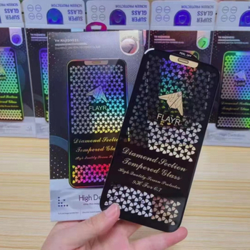 Diamantno fasetirano staklo zaštita zaslona za iPhone 14 Pro Max — prednja, ogledalo, HD, anti-fingerprint