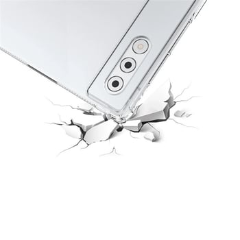 Lenovo Yoga Tab Plus 12.7 apsauginė dėklas – Skaidrus silikonas, Atsparus kritimams keturiose kampuose, Karšto presavimo konstrukcija