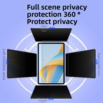 Екран за поверителност за iPad Pro 11-инч и други модели – закалено стъкло, фронтална защита, 360° поверителност, HD устойчиво на надраскване