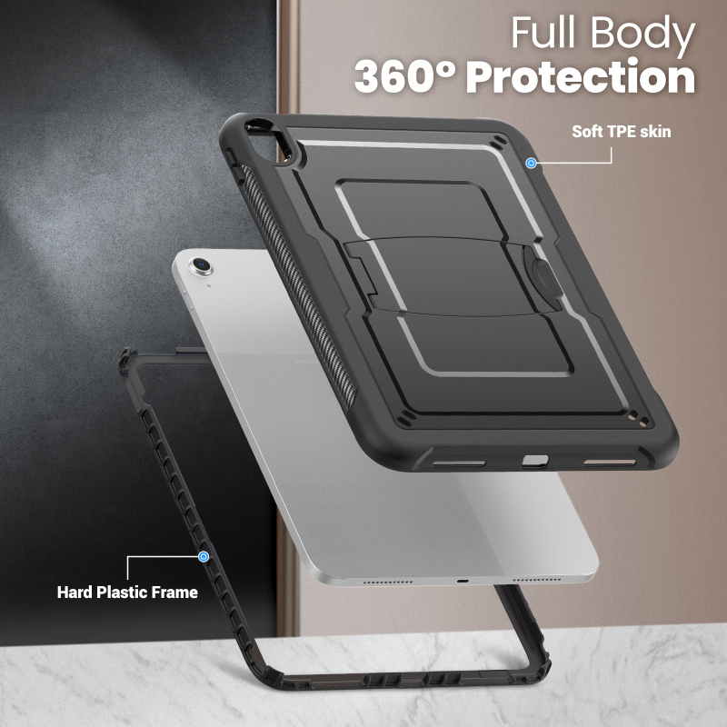 Carcasă de protecție pentru iPad Apple — Antișoc, Anti-amprente, disipare a căldurii, rezistență la uzură, protecție la căderi