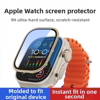 Apple Watch ekrāna aizsargs – rāmja aizsardzība, pret skrāpējumiem, izturīgs pret nodilumu