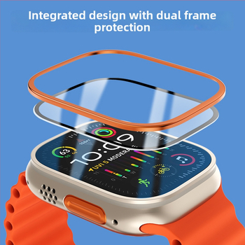 Apple Watch ekrāna aizsargs – rāmja aizsardzība, pret skrāpējumiem, izturīgs pret nodilumu