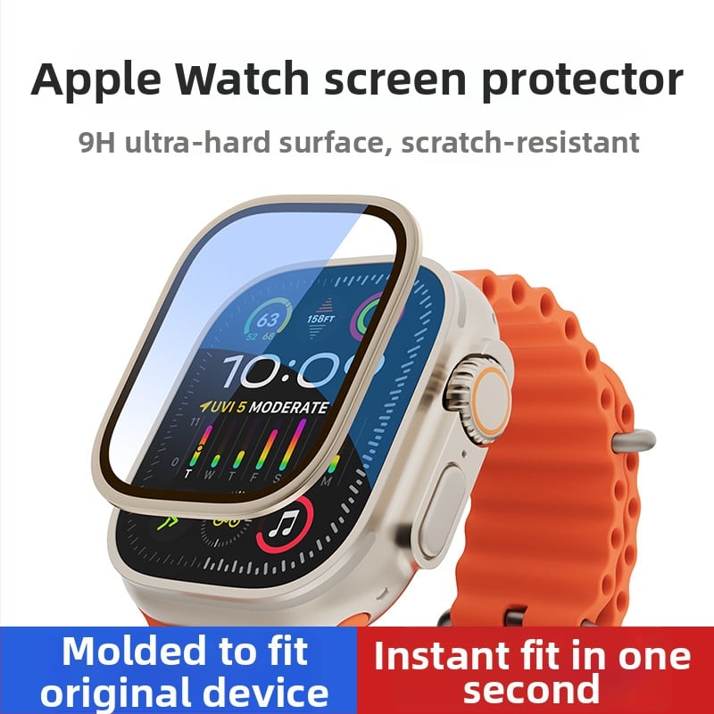 Apple Watch ekrāna aizsargs – rāmja aizsardzība, pret skrāpējumiem, izturīgs pret nodilumu