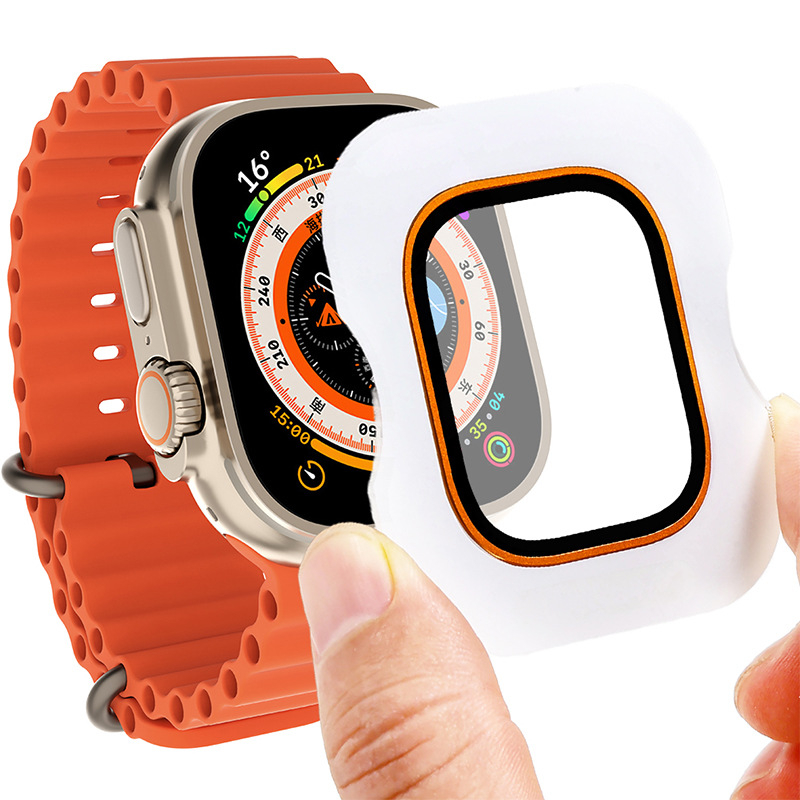 Apple Watch ekrāna aizsargs – rāmja aizsardzība, pret skrāpējumiem, izturīgs pret nodilumu