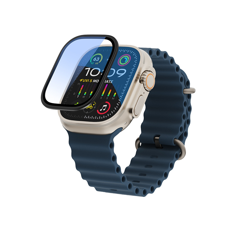 Apple Watch ekrāna aizsargs – rāmja aizsardzība, pret skrāpējumiem, izturīgs pret nodilumu