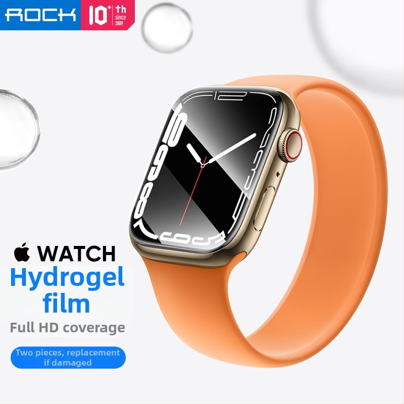 Rock viedpulksteņa ekrāna aizsargs, TPU hidrogēla plēve, 2 gab., augsta caurspīdīgums, pret pirkstu nospiedumiem, saderīgs ar Rock Watch 1-10
