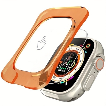 Protecție ecran din sticlă temperată pentru Apple Watch Ultra 2 — folie frontală, claritate HD, anti-amprentă, rezistent la cădere, acoperire completă a ecranului