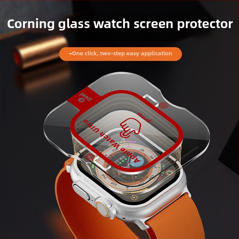 YOT karastatud klaasist ekraanikaitse Apple Watch Ultra 2 jaoks — kiire paigaldus ilma tolmuta
