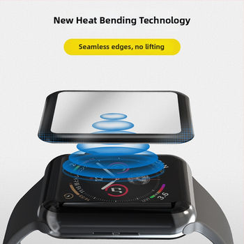 PMMA pilnekrāna aizsargplēve Apple Watch Series 7 – karsti izliekts PMMA