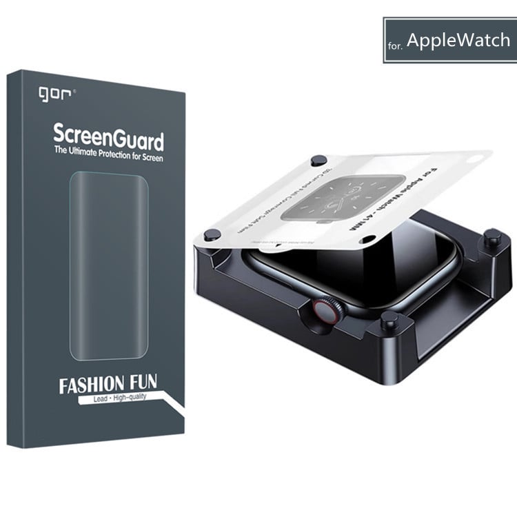 Gor hidrogelski zaštitnik zaslona za Apple Watch – prednji film s okvirom, jednostavna primjena