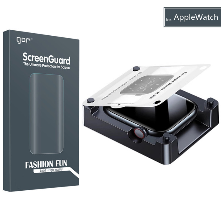 Gor hidrogelski zaštitnik zaslona za Apple Watch – prednji film s okvirom, jednostavna primjena