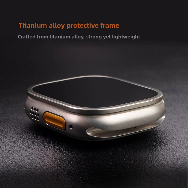 Apple Watch Ultra titaani sulamist kaitseriba karastatud klaasiga Top Sticker