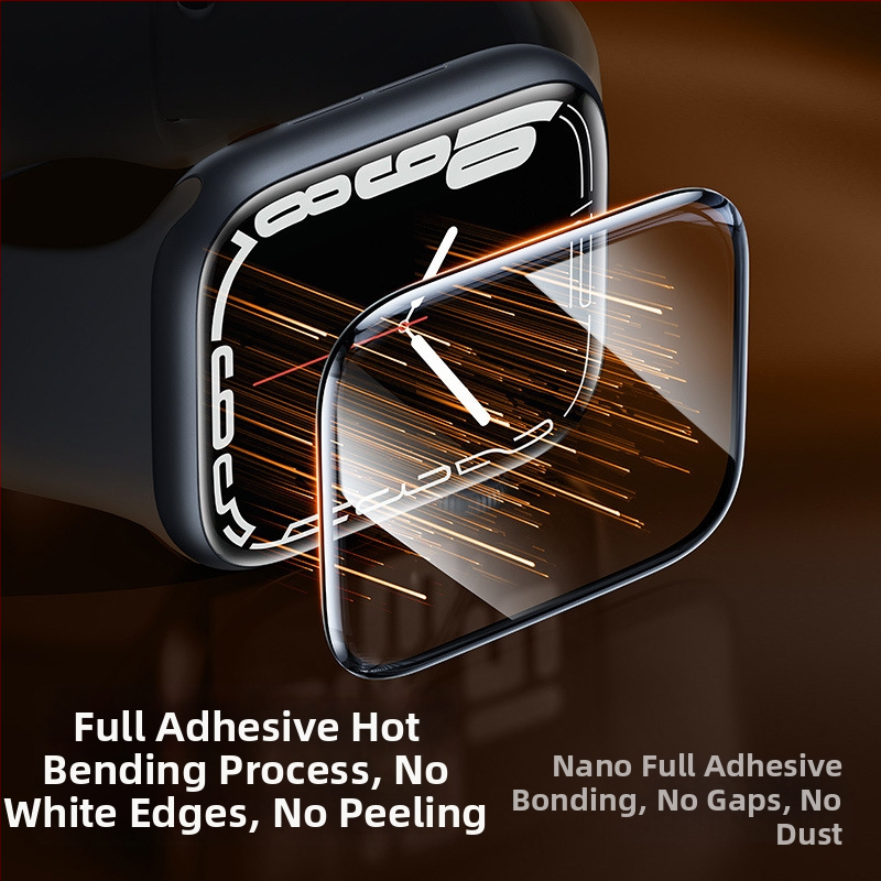 Ochranné sklo pre Apple Watch, PET materiál, proti pádu, kompatibilné s Apple Watch, neutrálna značka