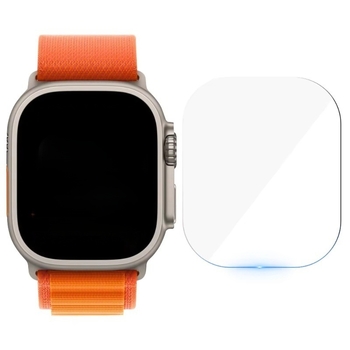 Apple Watch Ultra 2 49mm képernyővédő – edzett üveg, előoldali fólia, teljes képernyő, magas felbontás, anti-ujjlenyomat