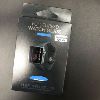 Kaisenway Apple Watch ekrāna aizsargs no rūdīta stikla ar šķidro UV pilno līmēšanu, 3D izliektām malām