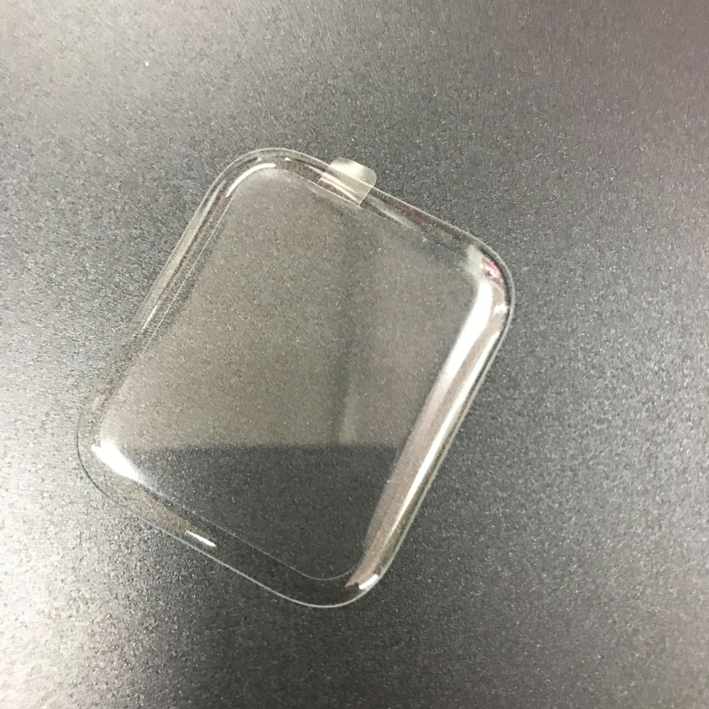 Kaisenway Apple Watch ekrāna aizsargs no rūdīta stikla ar šķidro UV pilno līmēšanu, 3D izliektām malām