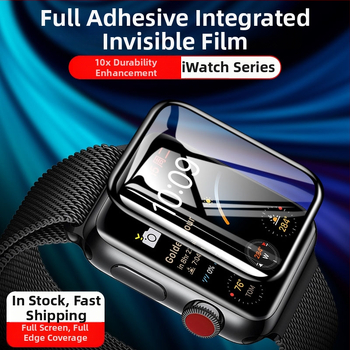 Apple Watch PMMA 3D pilnīgs displeja aizsargs — sprādzienizturīgs un skrāpējumu izturīgs (Zīmols: Sincerity)