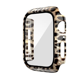 Zaštitna maska za Apple Watch s leopardovim uzorkom, sve-u-jednom kućište (PC kućište + tvrdi film; Neutralni brend; bez licencirane privatne marke)