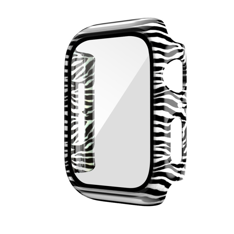 Zaštitna maska za Apple Watch s leopardovim uzorkom, sve-u-jednom kućište (PC kućište + tvrdi film; Neutralni brend; bez licencirane privatne marke)