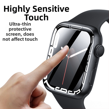 Apple Watch ekrāna aizsargfolija, saderīga ar Series 6 un Series 7, PET materiāls