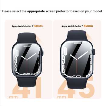Apple Watch ekrāna aizsargfolija, saderīga ar Series 6 un Series 7, PET materiāls
