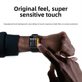 Apple Watch ekrāna aizsargfolija, saderīga ar Series 6 un Series 7, PET materiāls