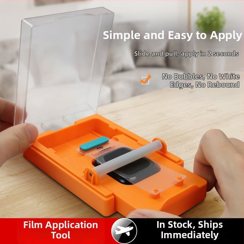 Apple Watch ekrāna aizsargfolija, saderīga ar Series 6 un Series 7, PET materiāls