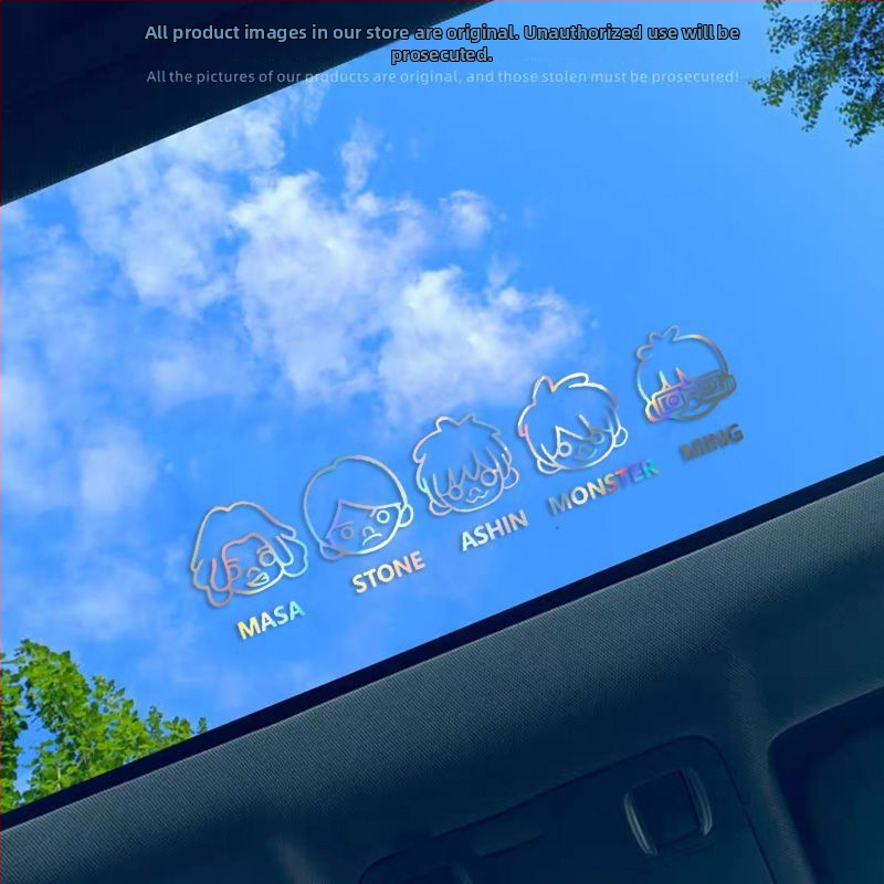 Mayday auto- ja elektrimootorratta kleebis – bänditeema, Born for Love, muusikaline karikatuur, peegeldav viimistlus