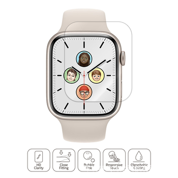 Apple Watch Series 7 TPU aizsargfilms, HD skaidrs, izturīgs pret skrāpējumiem, OEM/ODM privātas zīmola pieejams