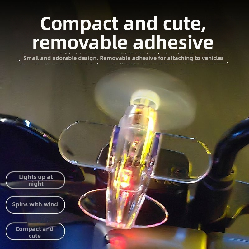 LED-lennuk tuuleenergia abil – auto dekoratsioon plastikust