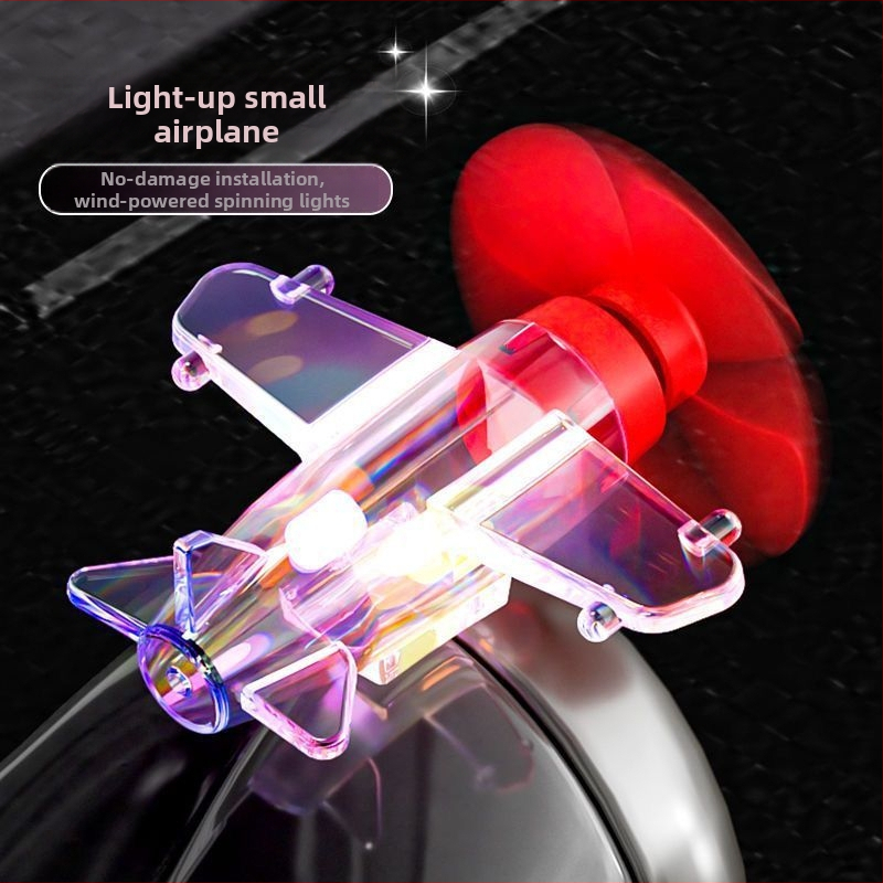LED-lennuk tuuleenergia abil – auto dekoratsioon plastikust