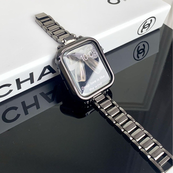 SH dėklas Apple Watch Series – PC apsauginis korpusas su išpjovomis ir purškimo paviršiaus danga