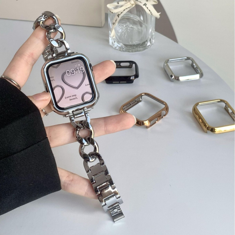 SH dėklas Apple Watch Series – PC apsauginis korpusas su išpjovomis ir purškimo paviršiaus danga