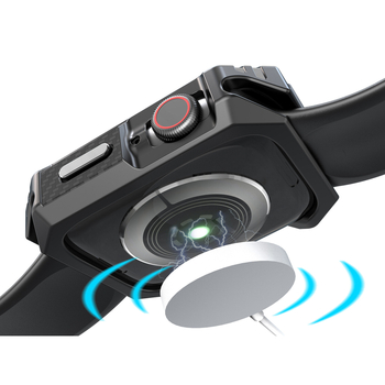 Apple Watch защитен калъф от TPU, карбонова текстура, модел dhy5r