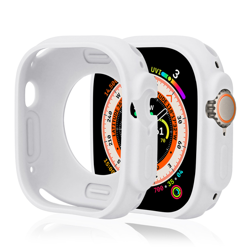 Silikonska zaštitna futrola za Apple Watch, 49 mm, generacije 1–11, djelomično prekrivanje