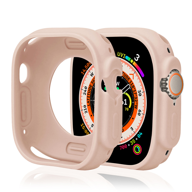 Silikonska zaštitna futrola za Apple Watch, 49 mm, generacije 1–11, djelomično prekrivanje